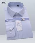 Formal Office Men's Shirt Short Long Sleeve Dress Shirt in Viscose/Polyester