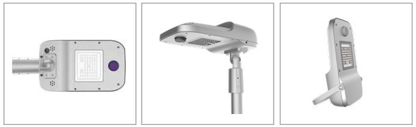 Dusk To Dawn Solar Panel Street Lights Intelligent Power Management Long Lasting