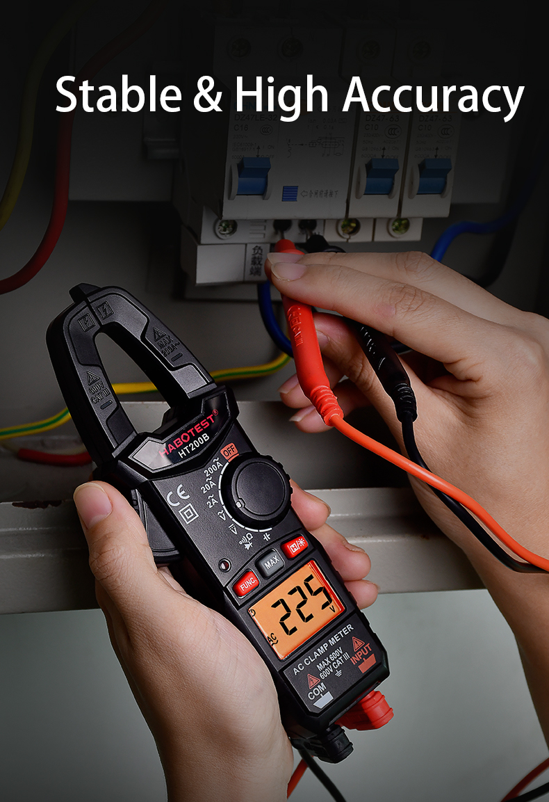 2000 Counts Auto Range 200A 2000uF Digital Clamp Meters