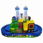 Children Train Kiddie Rides Coin Operated Train Ride With Track Colorful Lights
