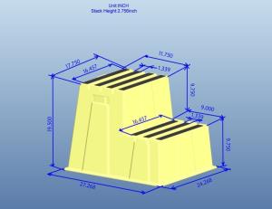 Quality XLS Plastic Heavy Duty Safety Two Step Step Stool wholesale
