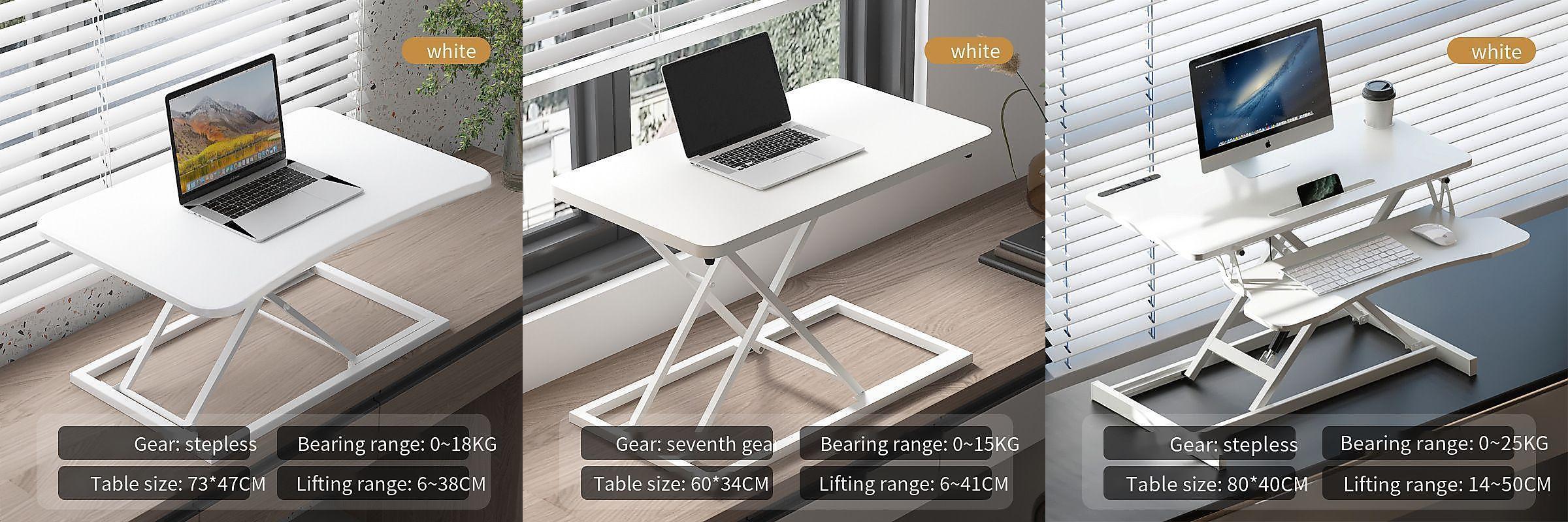 Stainless Steel Standing Folding Lift Table Adjustable Height Office Computer Desk