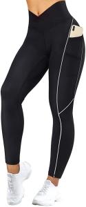 Quality Women Reflective Workout Leggings Tights 20% Lycra Butt Lift Leggings wholesale