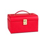 3 Tier Portable Travel Jewelry Case , Lockable Portable Earring Display Cases