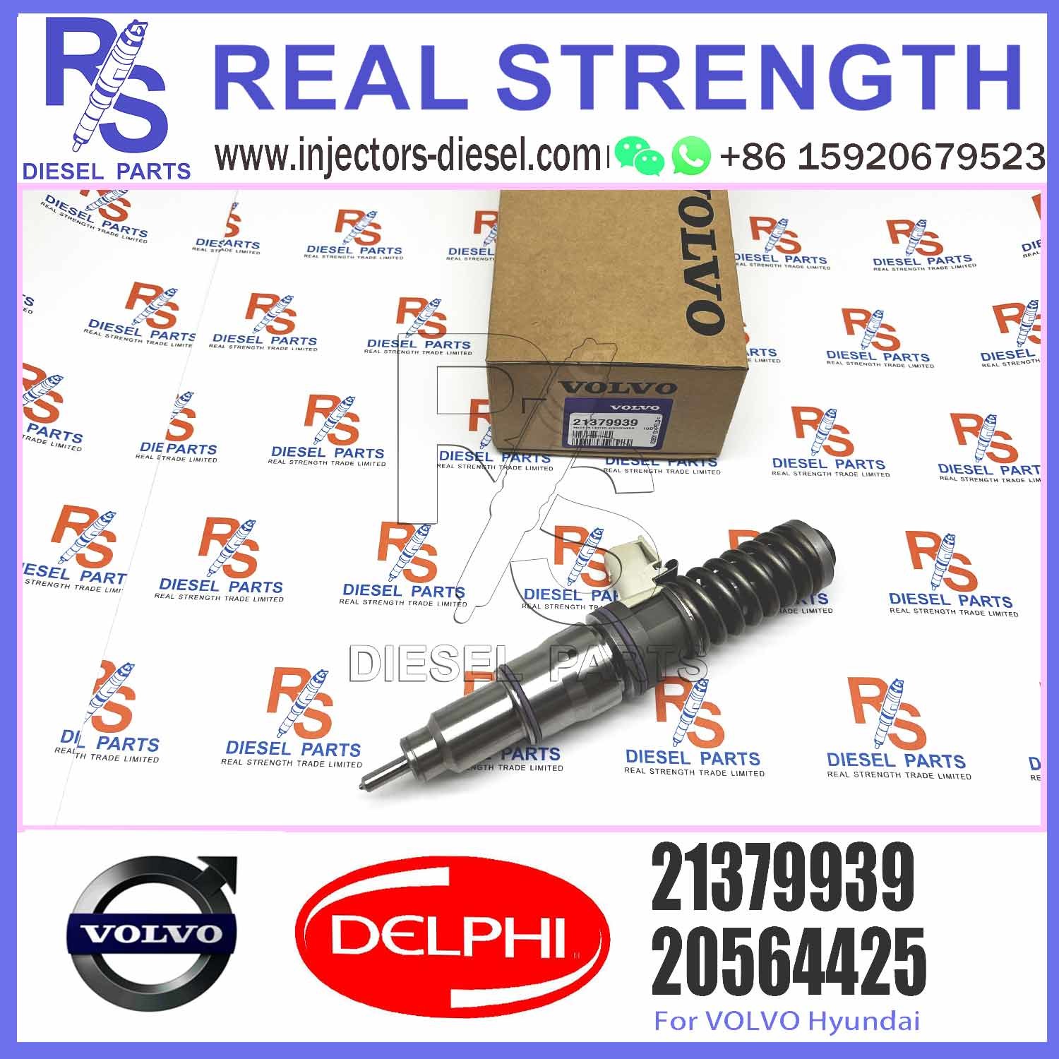 4 Pin Auto Excavator Truck Diesel Engine Parts Fuel Injector Assembly Bebe4d27002 21379939 For V-O-L-V Md13