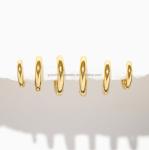 Silver Fine Jewelry Minimalist 18K Gold 9MM 11MM 13MM Hoop Set for FedEx DHL UPS