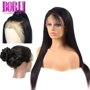 Quality Brazilian Virgin Human Hair Wigs , Silk Straight 360 Frontal And Bundles wholesale