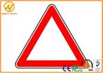 Reflective Triangle Road Signs , Railway / Highway Traffic Signs Customized