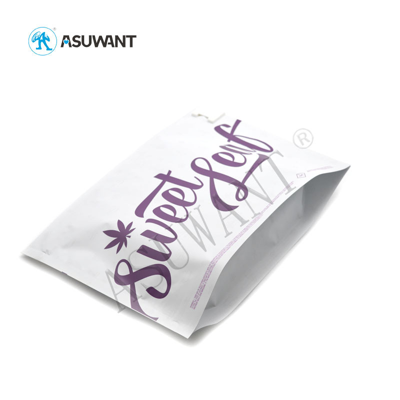 Mylar Foil Smell Proof Stand Up Plastic Dispensary Exit Bags ASTM / CPSC Certified