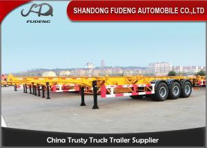Quality BPW / FUWA Axle Skeleton Chassis Container Trailer 20ft 40ft Dimension wholesale