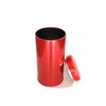 empty metal tea tin case