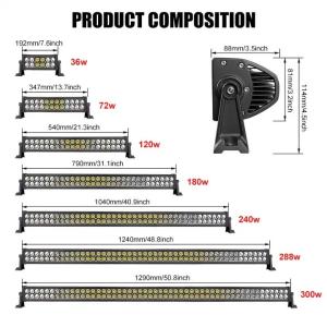 Quality 22 Inch Dustproof LED Light Bar For Truck, 4wd Jeep SUV Boat LED Offroad Light Bar wholesale