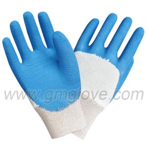 Quality Latex Dipped Safety Gloves,Knitted Wrist wholesale