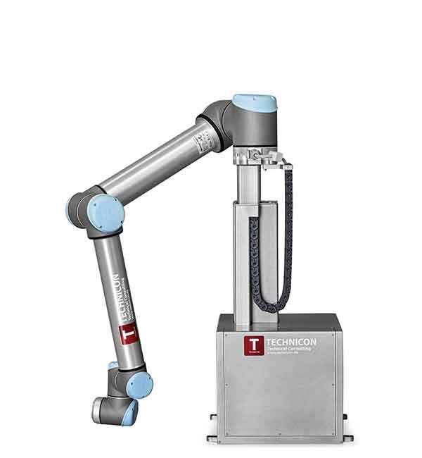 Universal robot parts LiftStand plug and play solution for the robotic hand UR5 and UR10