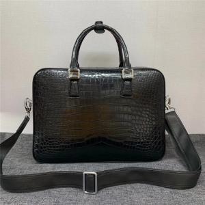 Quality Authentic Crocodile Belly Skin Businessmen Briefcase Large Working Purse Genuine Real Alligator Leather Male Laptop Bag wholesale