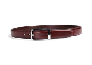 Quality Brown 140CM Mens Leather Dress Belt With Alloy Pin Buckle wholesale