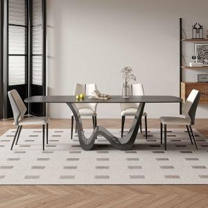 Quality Sintered Stone Table Top Stainless Steel Dining Table With Chairs wholesale