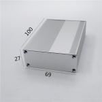 69*27*100mm Divided Body Sandblasting Surface Aluminum Extrusion Electronic