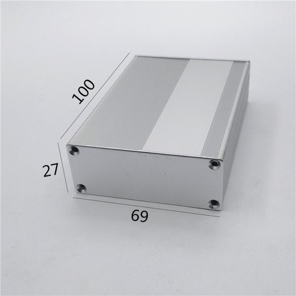 69*27*100mm Divided Body Sandblasting Surface Aluminum Extrusion Electronic
