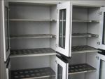 Alloy handle Wood Stainless Steel Lab Cabinets Water Tray Corrosion Resistance