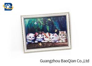 Quality House Wall Printing 3D Lenticular Pictures Cute Cat / Panda Animal Flip Image wholesale