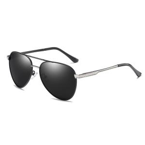 Quality Fashion Polarized UV400 Mens Pilot Sunglasses With Metal Hinge 146MM wholesale