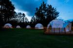 Customized Geodesic Dwell PVC Tarpaulin Glamping Dome Tent