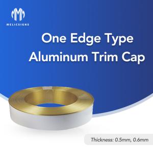 Quality Weatherproof Aluminum Trim Cap 6.8cm Brushed Aluminum Coil Easy Installation wholesale