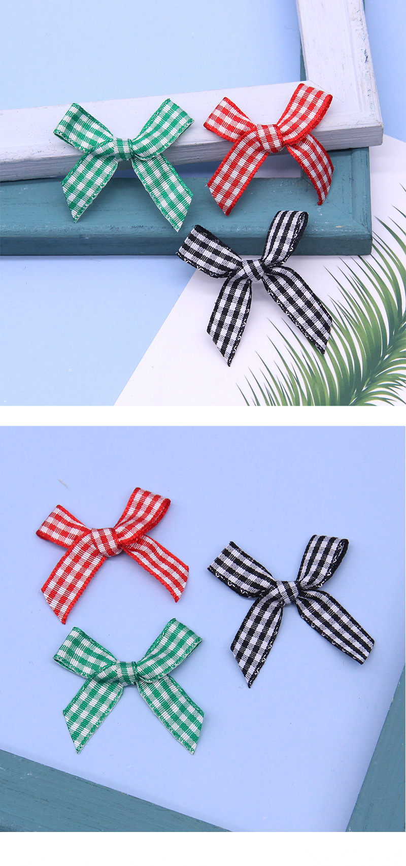 Customized 1Cm Lattice With Bow, Clothing Accessories, Bowknot, Children'S Skirt, Socks, Decorative Lattice Ribbon, Bow