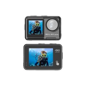 Quality 4K Ultra HD Action Camera with 2 Displays 5 Meters Body Waterproof WiFi Sports Cam wholesale