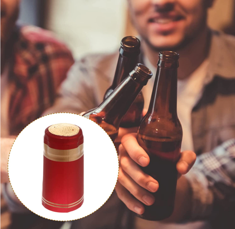 Glass Bottle Heat Shrink Capsule Custom Size For Straight Mouth Bottles