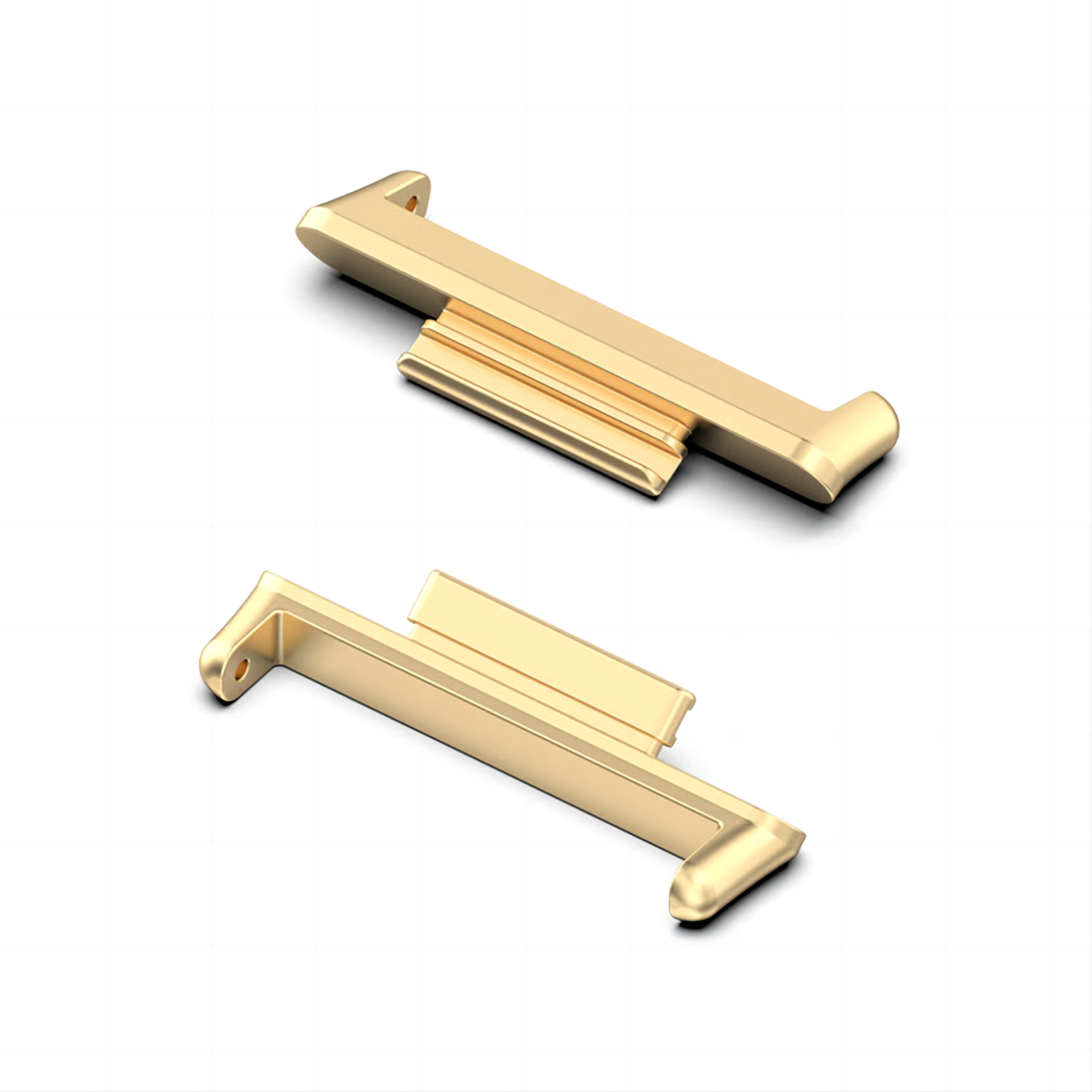 Silver/Gold/Rose Gold Stainless Steel Connector for MIM Powder Metallurgy Watch Strap