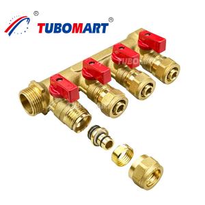 Quality Brass Pex Distribution Manifold 1/2 Inch Under Floor Heating Manifold wholesale