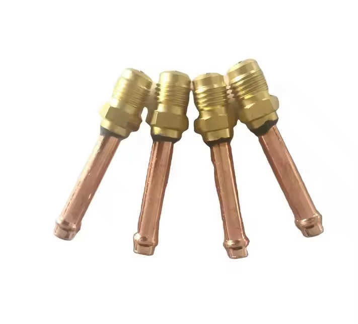 1/4\" 3/8\" 1/2\" 5/8\" 3/4\" Refrigeration Charging Valve With Flare Connector For Copper Tube Pipe