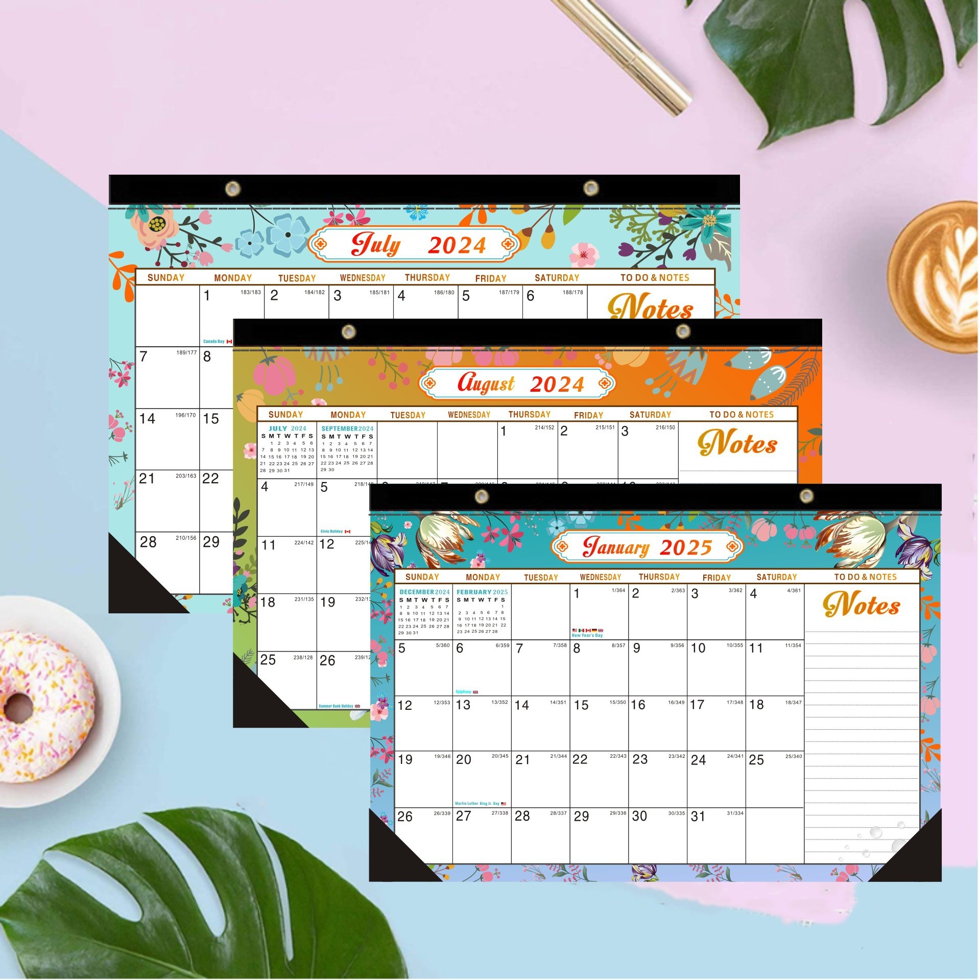 Custom Wall Calendar Spiral Bound End Month December