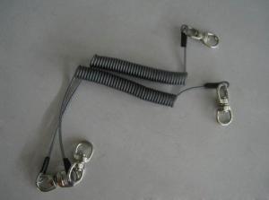 Quality Popular style wholesale coil lanyard factory spiral spring w/robster clip stretch lanyard wholesale