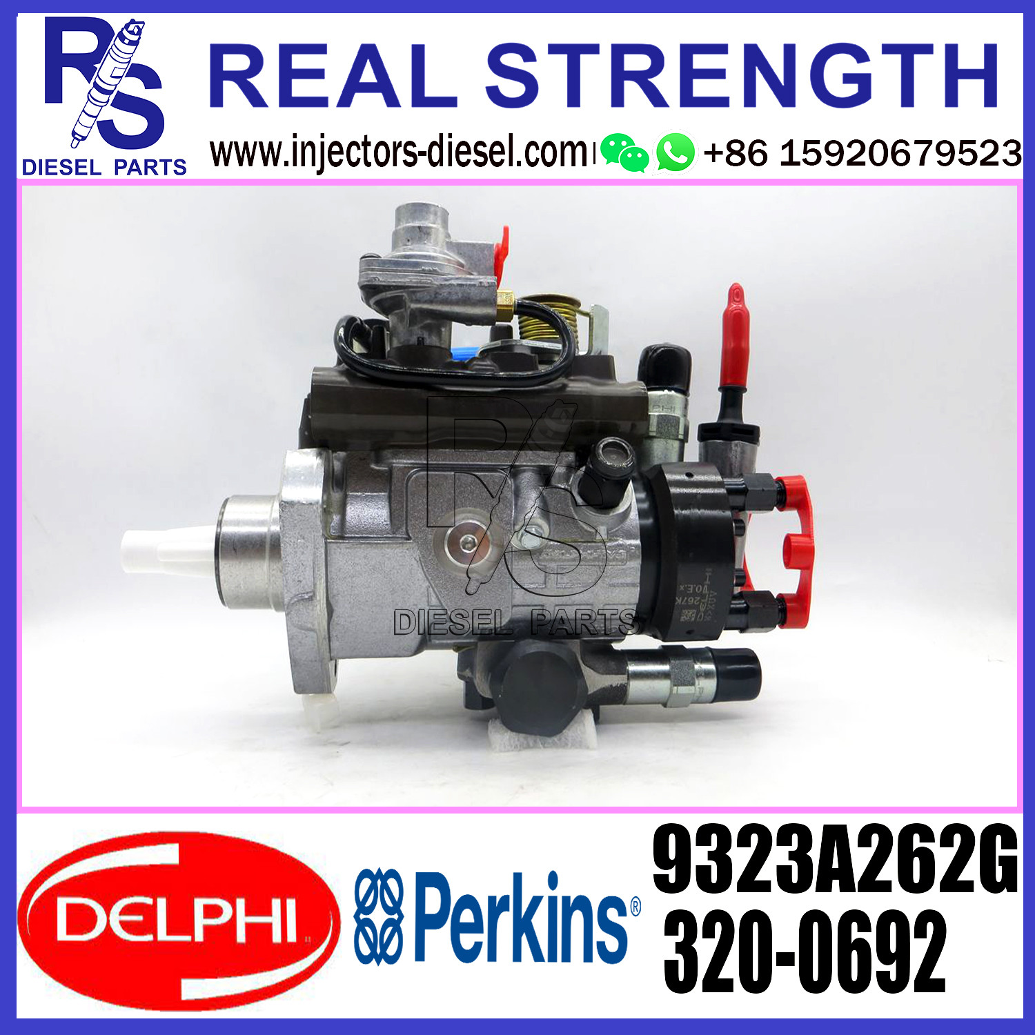 Delphi 4-cylinder Original Fuel Injection Pump 9323A262G 320/06929 320/06738 320/06754 For JCB 3CX engine