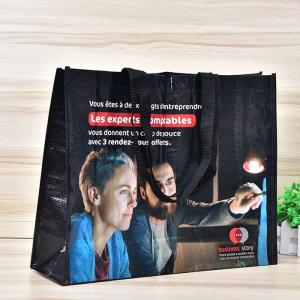 Quality Color Coated Non Woven Reusable Shopping Bags 60 - 140gsm Custom Printed wholesale