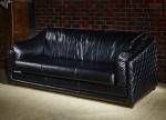 Compact Comforatble Leather Sofa Loveseat , Pure Leather Couches Relax Style