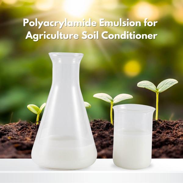 Flocculant PAM emulsion Cationic Polyacrylamide Gel for Agriculture Soil