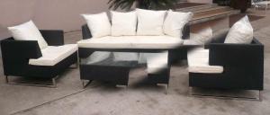 Quality 4pcs modern cane furniture wholesale