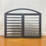 Customized Aluminum Louver Window 6mm Glass Precision Cutting Powder Coating