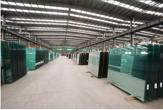glazed glass curtain wall black