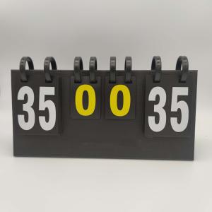 Quality PU Composite Paper Tabletop Scoreboard Portable Black Scorer Match Point Sets Cards For Table Tennis wholesale