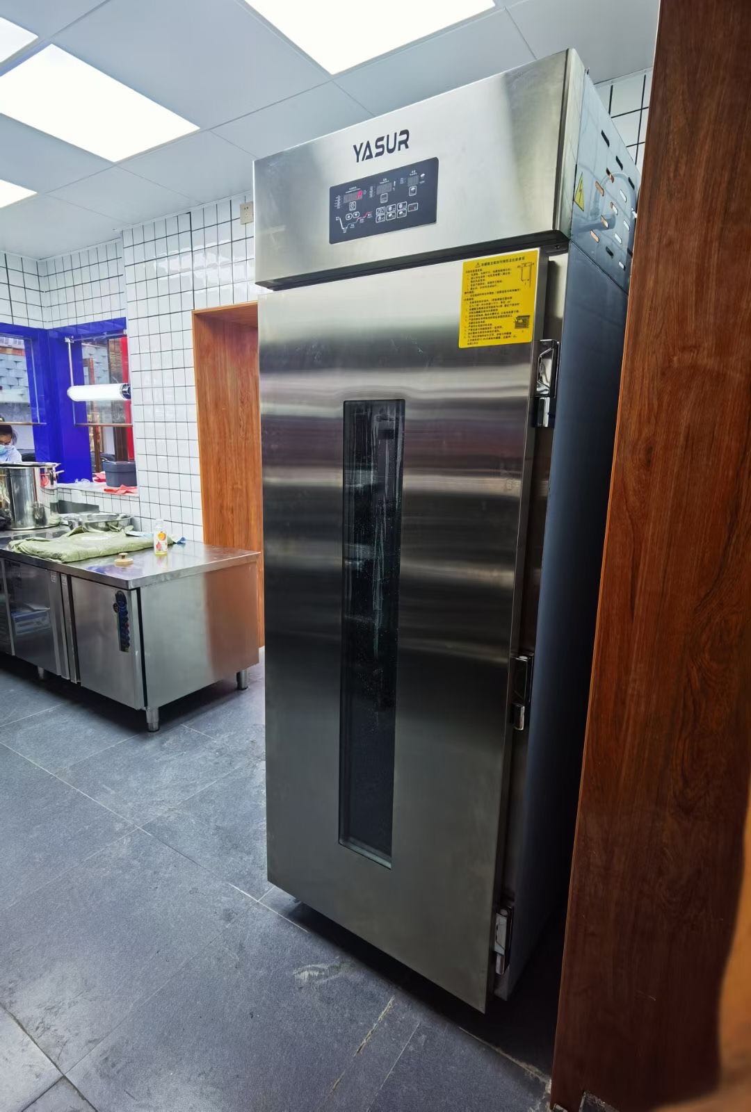 Yasur 40 Trays Reach In Type Pizza Dough Proofer 40X60cm 2kw Air Wash Type Steamer Generator