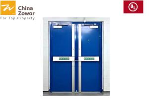 Quality Double Leaf 45 mm Thick FD60 Steel Fire Door For Access Corridor/ 1.0 mm Steel Sheet wholesale