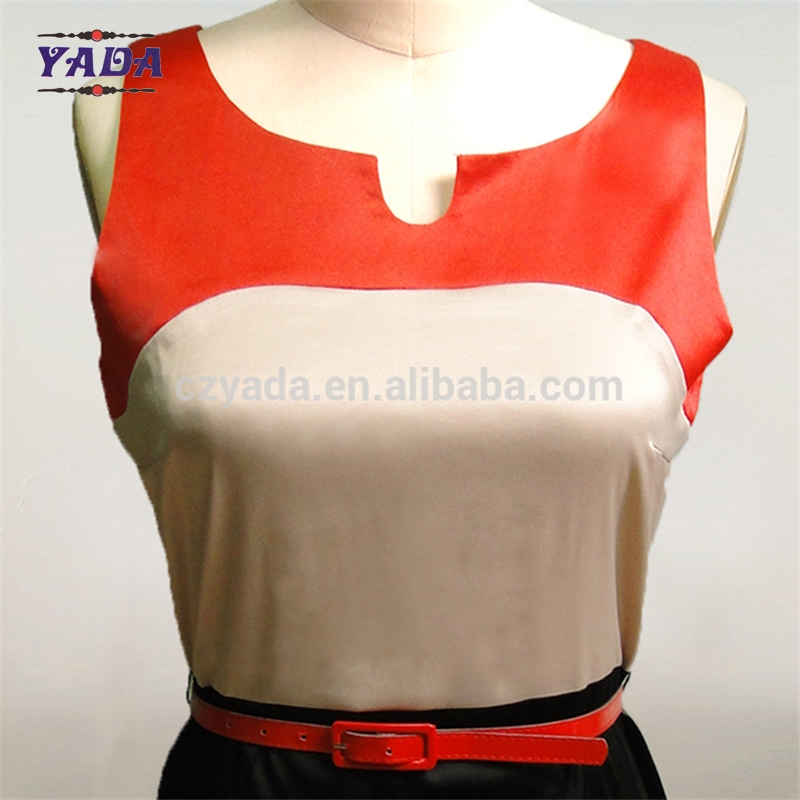 Ladies color stitching design fashion woman clothes casual 2017 sexy ladies one piece dress for sale