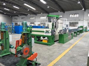 Quality PLC 90 Power Cable Extruder Machine With Capacity 250kg/hr 380V 50Hz wholesale