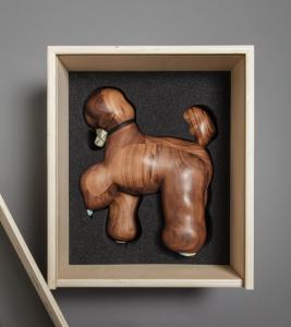 Quality Inspired Aesthetic Handmade Wooden Dolls Wood Dog Sculpture Spotless wholesale
