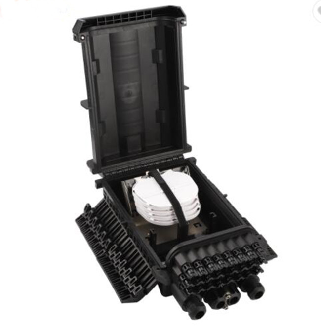 96f PP GF Fiber Optic Cable Box SGS 24 Core 4 Inlet 24 Outlet